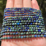 Faceted Phoenix Lapis Loose Beads 15''
