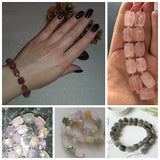 Natural Faceted Raw Mineral Stone Beads Tiger Eye Quartzs 8/10/12mm