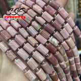 Faceted Red Rhodochrosite Stone Beads 8x11mm 15 Inches