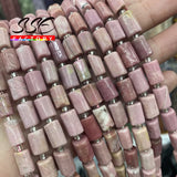 Faceted Red Rhodochrosite Stone Beads 8x11mm 15 Inches