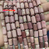 Faceted Red Rhodochrosite Stone Beads 8x11mm 15 Inches
