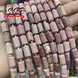 Faceted Red Rhodochrosite Stone Beads 8x11mm 15 Inches