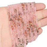 Red Strawberry Quartz Stone Beads 2mm Round Loose Spacer Bead 15''