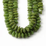 Faceted Green Jade Stone Beads for Jewelry Making