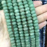 6*10MM Natural Faceted Rondelle Stone Agates Jaspers Spacer Loose Beads