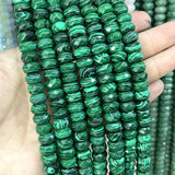 6*10MM Natural Faceted Rondelle Stone Agates Jaspers Spacer Loose Beads