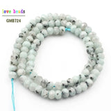 Faceted Rondelle Stone Beads 4*6mm Rose Quartzs Jaspers Amazonite 15'' Strand