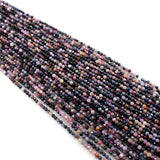 Faceted Ruby Sapphire Loose Round Stone Beads 2/3/4MM DIY Jewelry Making