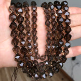Natural Smoky Quartz Crystal Stone Beads for Jewelry Making