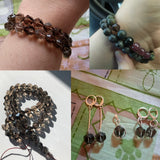 Natural Smoky Quartz Crystal Stone Beads for Jewelry Making