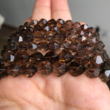Natural Smoky Quartz Crystal Stone Beads for Jewelry Making