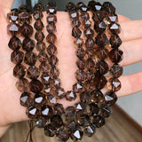Natural Smoky Quartz Crystal Stone Beads for Jewelry Making