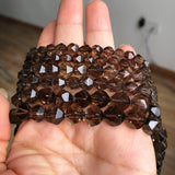 Faceted Smoky Quartzs Stone Beads 6 8 10mm