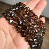Faceted Smoky Quartzs Stone Beads 6 8 10mm