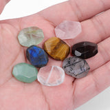 Faceted Square Stone Pendant Beads for Jewelry Making