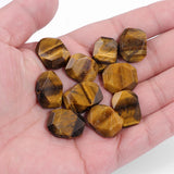 Faceted Square Stone Pendant Beads for Jewelry Making