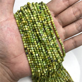 Natural Faceted Stone Bead 2 3 4mm Tiny Quartz Agates Loose Spacer Beads