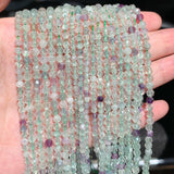 Colorful Fluorite Quartz Faceted Stone Beads for Jewelry