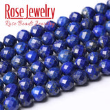 Lapis Lazuli Faceted Stone Beads 6mm/8mm 15''
