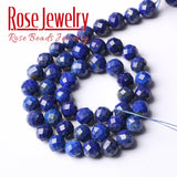 Lapis Lazuli Faceted Stone Beads 6mm/8mm 15''
