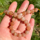 Faceted Sunstone Gemstone Beads 6/8mm 7.5''