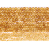Faceted Topazs Round Loose Spacer Stone Beads 2 3 4mm