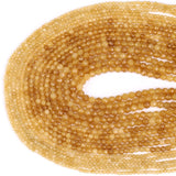 Faceted Topazs Round Loose Spacer Stone Beads 2 3 4mm