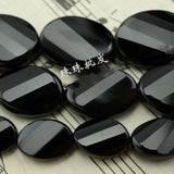 Faceted Twist Twisted Olivary Oval Agates Beads for Jewelry Making 15''