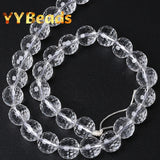 12mm Faceted Clear Crystal Spacer Beads for Jewelry Making