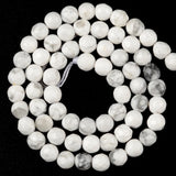 Faceted Turquoises Howlite Stone Round Beads for Jewelry Making DIY Bracelets