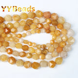 Yellow Aventurine Beads Topaz Jades Spacer Beads for DIY Charm Bracelets