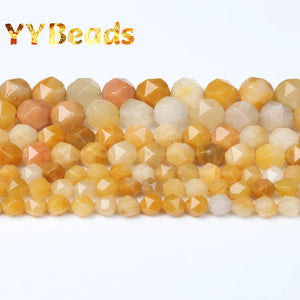 Yellow Aventurine Beads Topaz Jades Spacer Beads for DIY Charm Bracelets