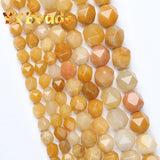 Yellow Aventurine Beads Topaz Jades Spacer Beads for DIY Charm Bracelets