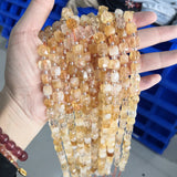 Natural Yellow Citrines Crystal Beads for DIY Jewelry Making