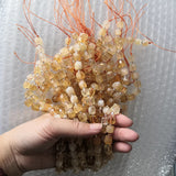 Natural Yellow Citrines Crystal Beads for DIY Jewelry Making