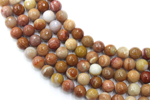 Wood Stripe Agate Round Loose Beads Strand 4/6/8/10/12MM Jewelry DIY Making