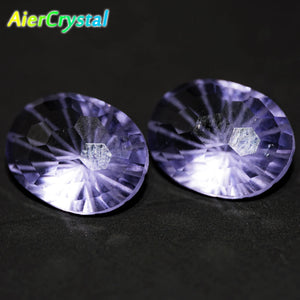 8MM Amethyst Ring Face Necklace DIY Jewelry Making Gemstone