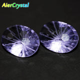 8MM Amethyst Ring Face Necklace DIY Jewelry Making Gemstone