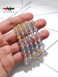 Natural Citrine Crystal Single Lap Bracelet Necklace for Women