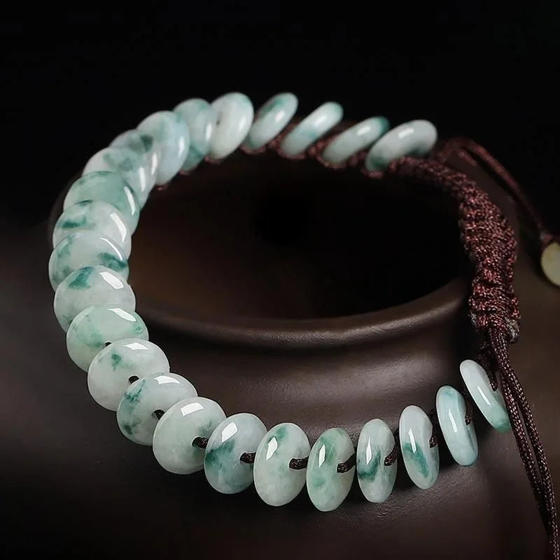 Natural Floating Flower Safety Buckle Bracelet Adjustable Bangle