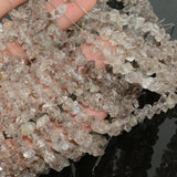 Natural Florescent Quartz Pakimer Mineral Beads 6-8mm