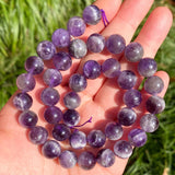 Amethyst Stone Beads 6/8/10/12 mm Purple Crystal Round Stone Beads