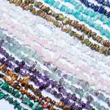 Natural Fluorite Amethysts Malachite Quartz Crystal Beads 4-7mm