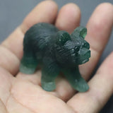 Fluorite Carved Bear Ornaments Reiki Polished Craft Small Decoration