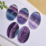 Fluorite Crystal Nine Tailed Fox Quartz Pendant Carved Gemstones Gift