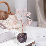 Fluorite Luck Money Tree Healing Aquamarine Crystal Tree