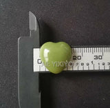 Fluorite Luminous Stone Heart Pendant Necklace with Chain