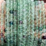 Fluorite Stone 4/6/8/10/12mm Round Necklace Bracelet Jewelry Beads