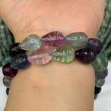 Fluorite Stone Beads 15'' DIY Loose Beads Jewelry Making Women Gift