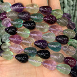 Fluorite Stone Beads 15'' DIY Loose Beads Jewelry Making Women Gift